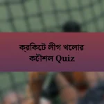 ক্রিকেট লীগ খেলার কৌশল Quiz